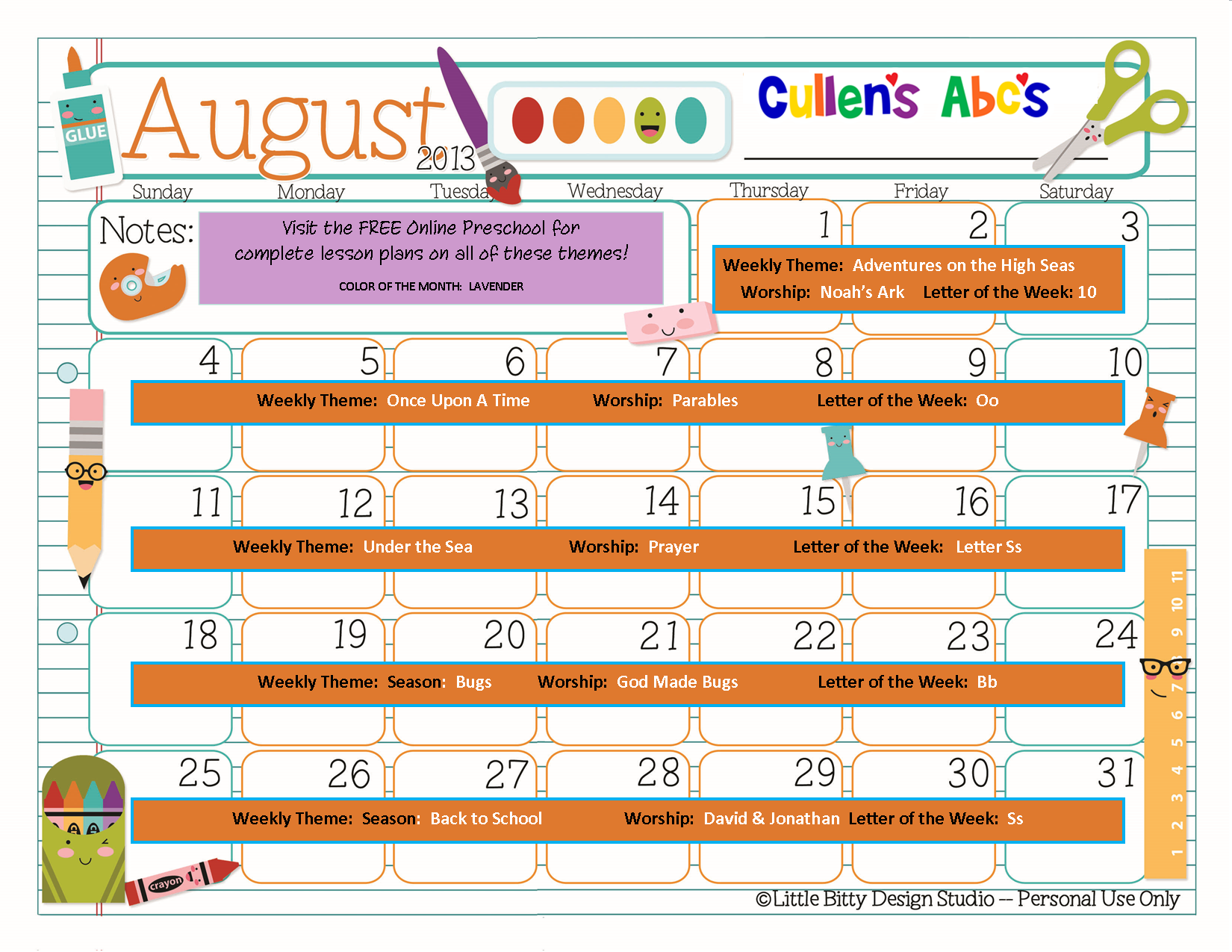 Preschool Calendars Free Children #39 s Videos Activities