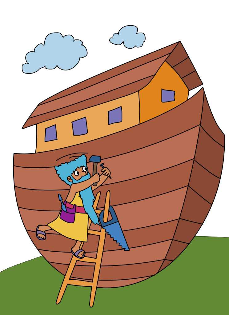 Noah S Ark Cartoon Drawing Clipart Cullensabcs Clipground Bodegowasune