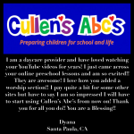 Cullen’s Abc’s DIY Online Preschool Quote