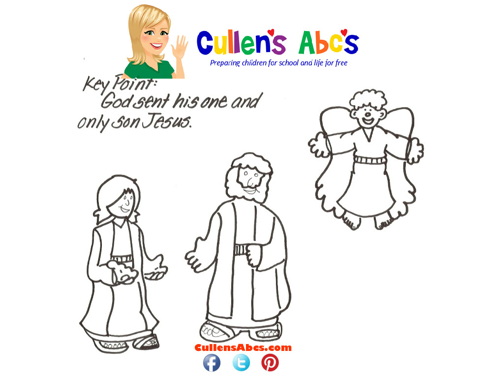 thumbnail of Bible-Key-Point-Coloring-Page-Angels-Telling-the-Good-News