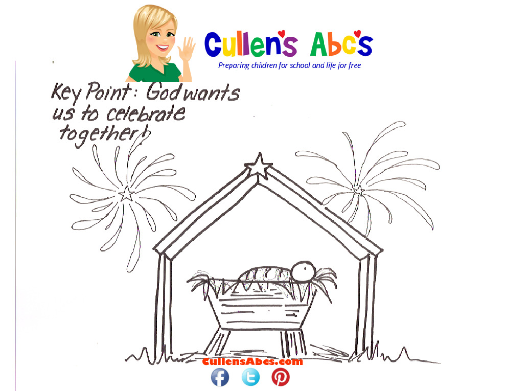 thumbnail of Bible-Key-Point-Coloring-Page-God-Wants-us-to-Celebrate-Together