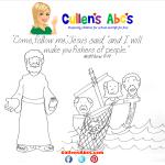 Bible Key Point Coloring Page-Jesus Chooses His Disciples