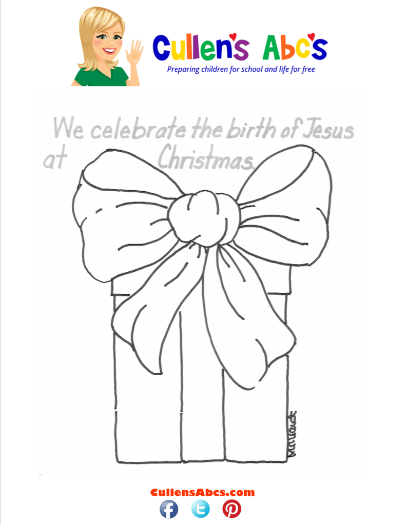 thumbnail of Bible Key Point Coloring Page  We Celebrate the birth of Jesus
