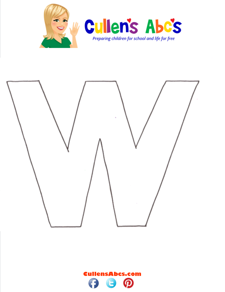 thumbnail of Letter W Uppercase