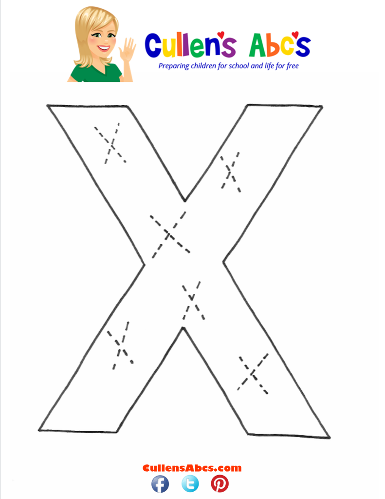 thumbnail of Letter X Dotted