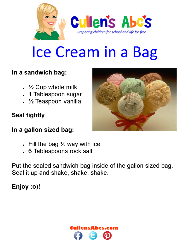 thumbnail of Ice Cream in a Bag