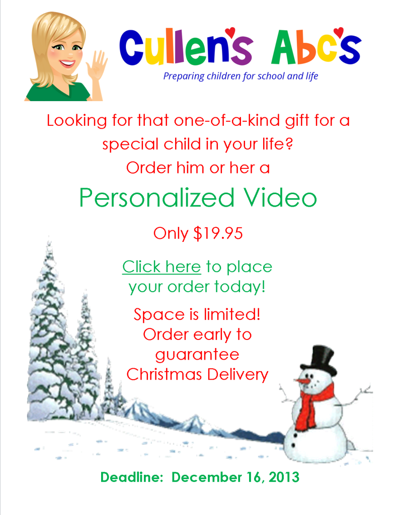Personalized Video Flyer 2013