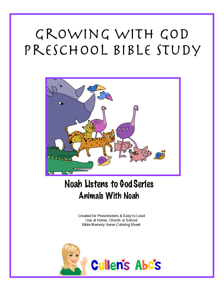 thumbnail of Growing With God – Noah Listens to God – Builds the Ark – Animals With Noah Lesson 2 of 3