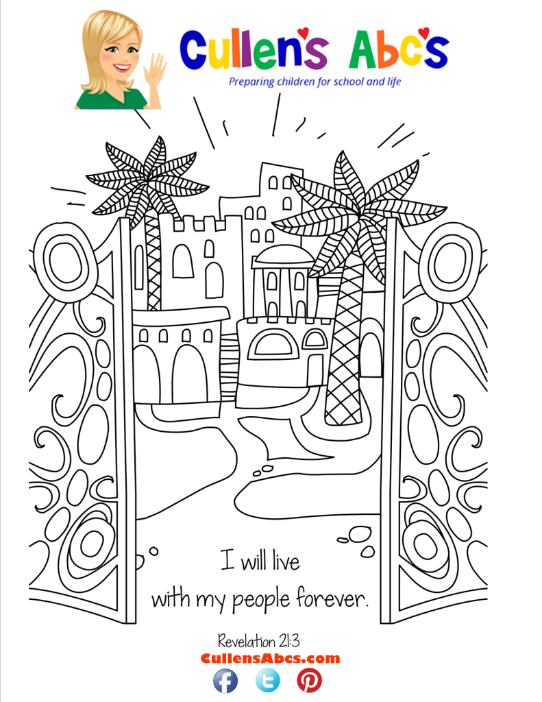 thumbnail of Bible Key Point Coloring Page-Jesus is Coming