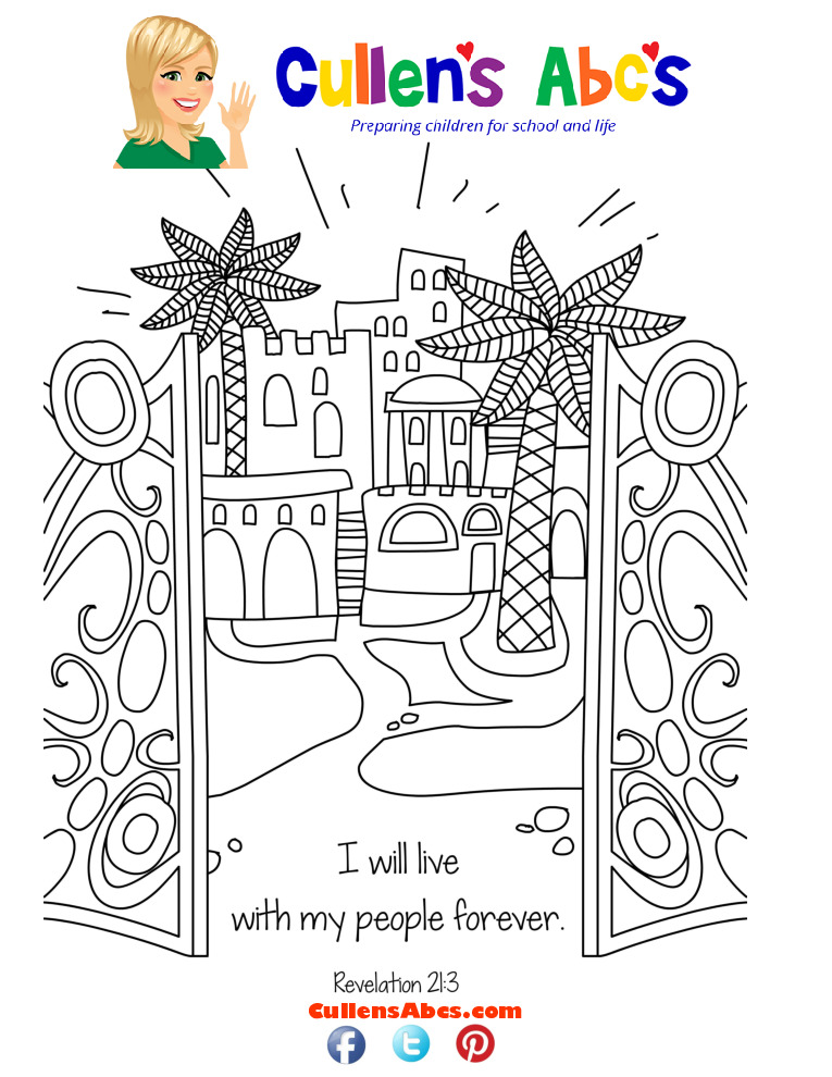 thumbnail of Bible Key Point Coloring Page-Jesus is Coming