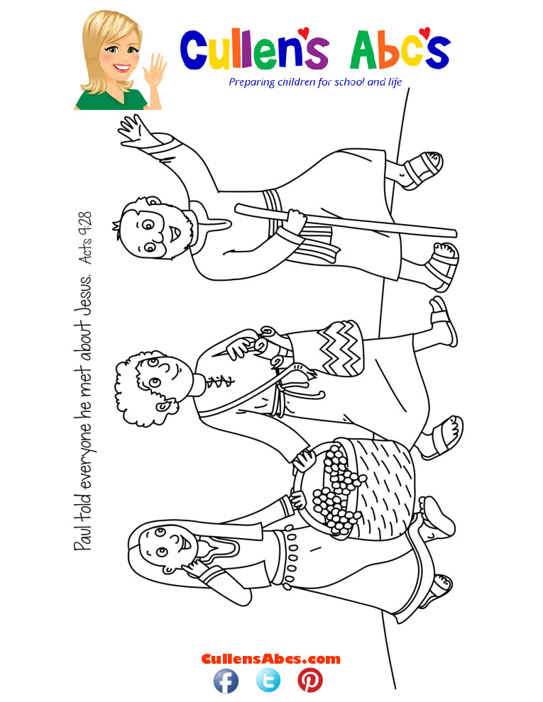 thumbnail of Bible Key Point Coloring Page-Paul’s Journey