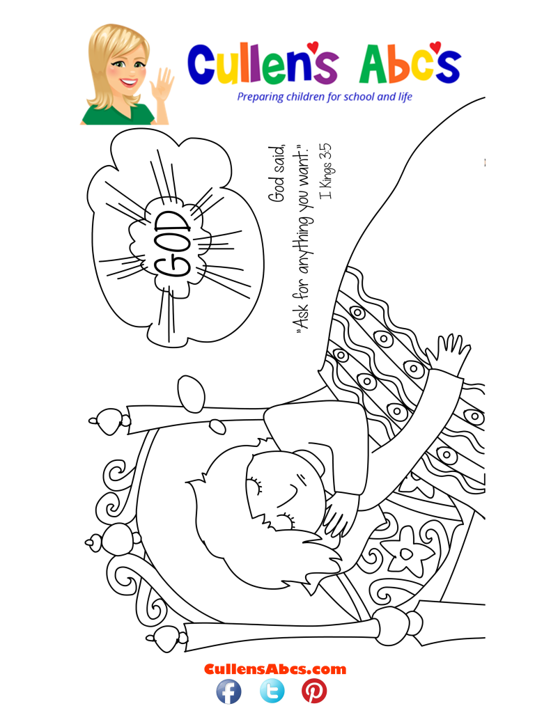 thumbnail of Bible Memory Verse Coloring Page  The Wise King