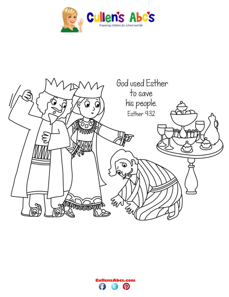thumbnail of Bible Key Point Coloring Page | Brave Queen