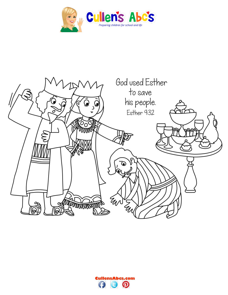 thumbnail of Bible-Key-Point-Coloring-Page-Brave-Queen