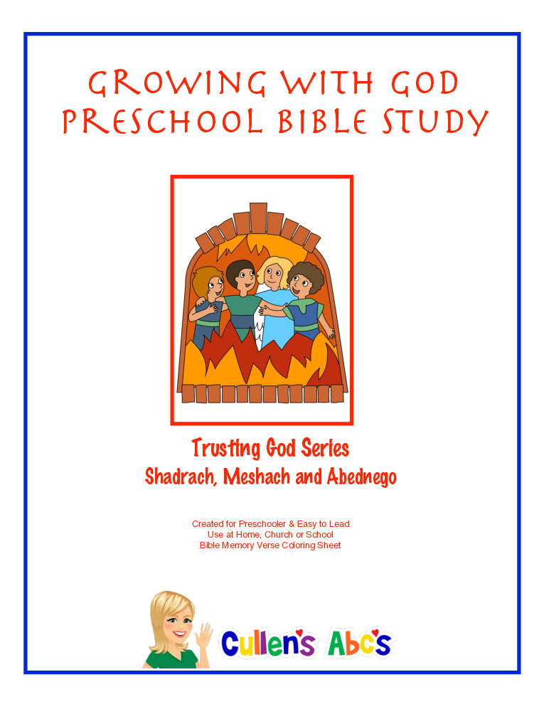 thumbnail of Growing With God – Trusting God – Shadrach, Meshach and Abednego – Lesson 4 of 5