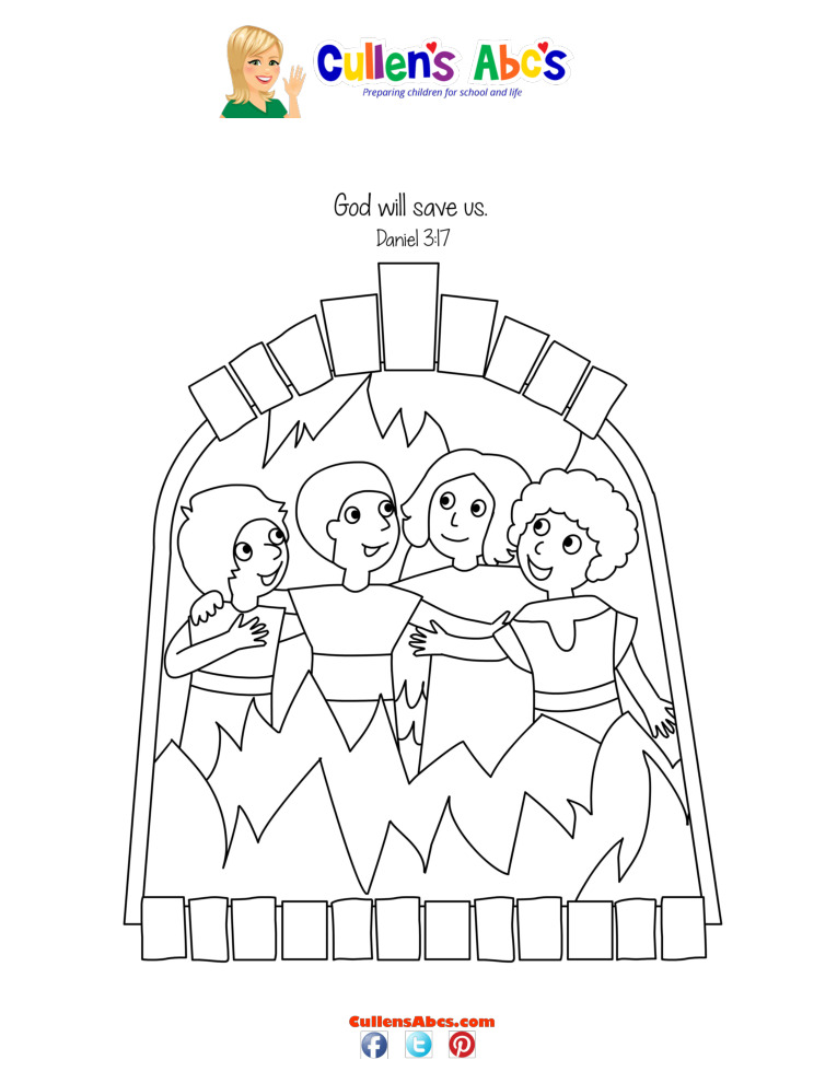 thumbnail of Shadrach-Meshach-and-Abednego-Coloring-Sheet