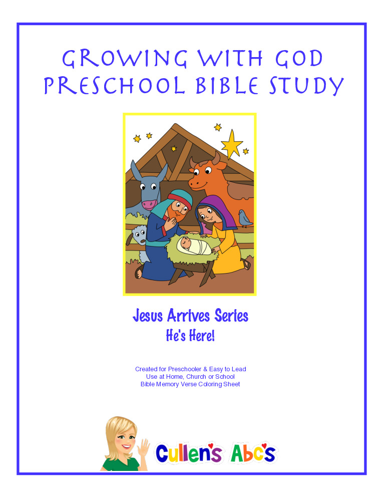 thumbnail of He’s Here! Preschool Bible Study Lesson