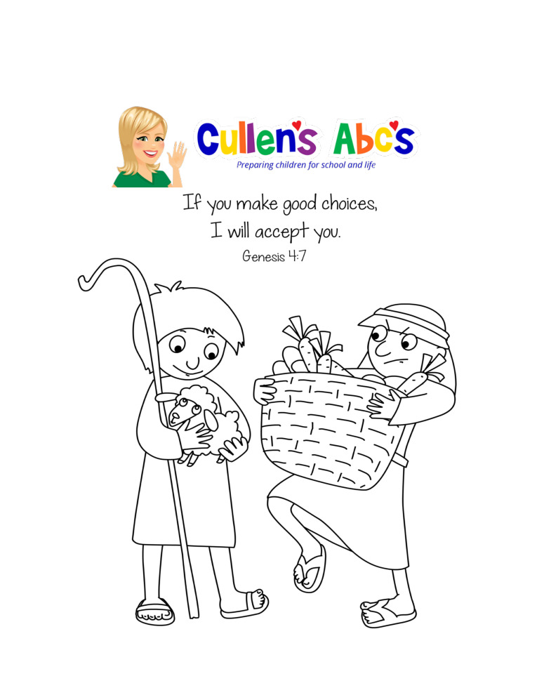 thumbnail of Cain-and-Abel-Coloring-Page