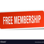 free-membership-square-sticker-on-white-vector-16221373