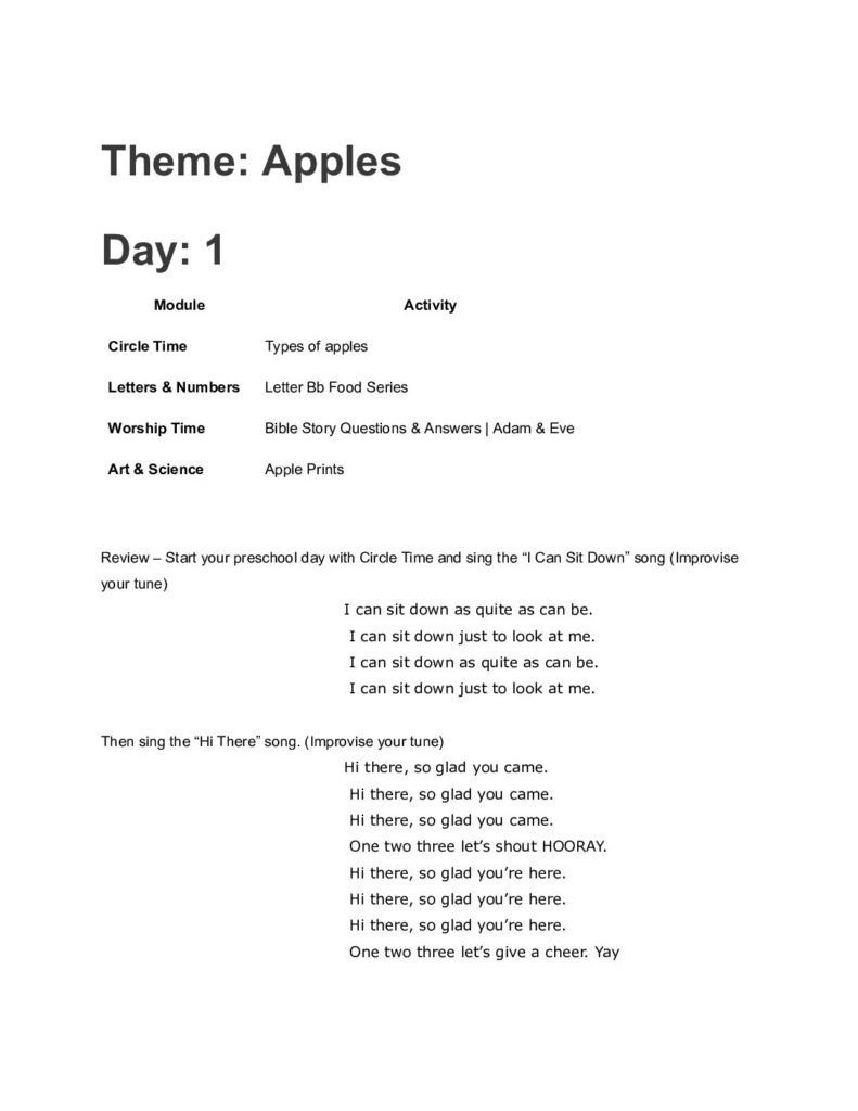 thumbnail of Apples – Lesson Plan