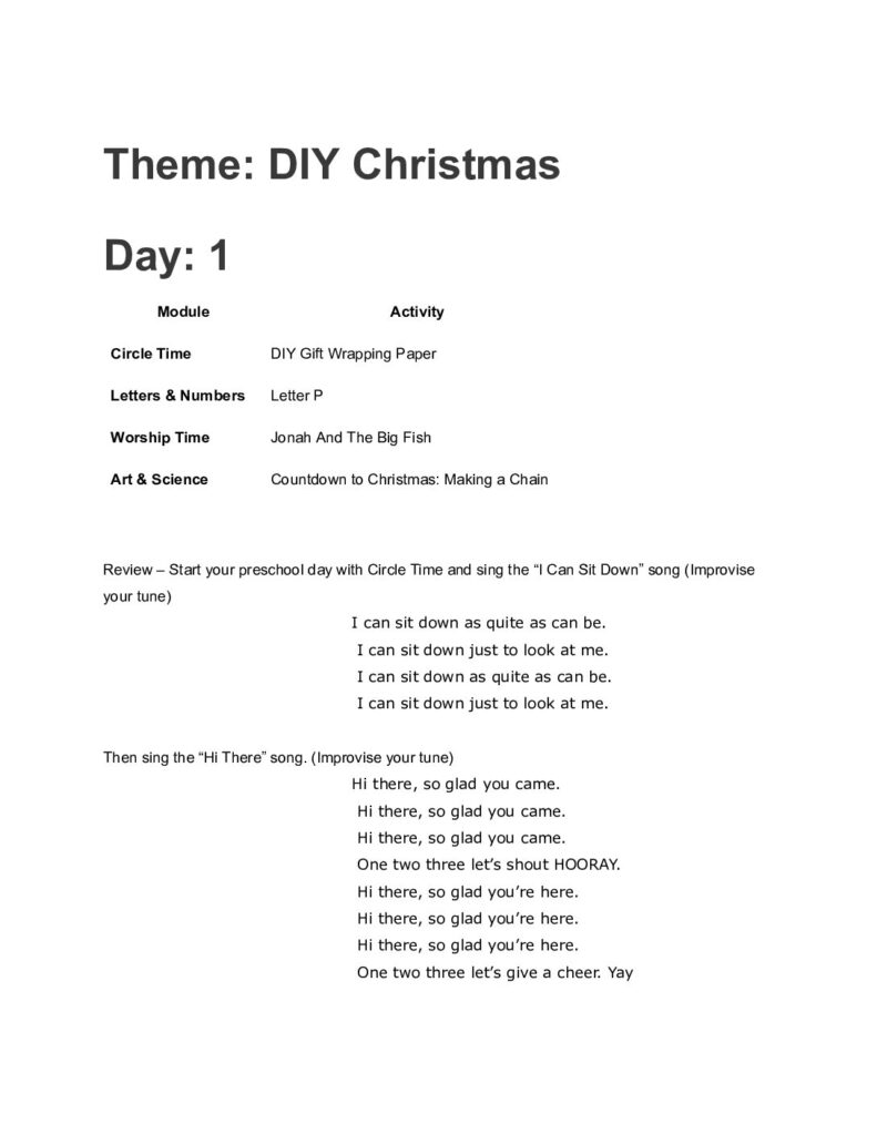 thumbnail of DIY Christmas – Lesson Plan