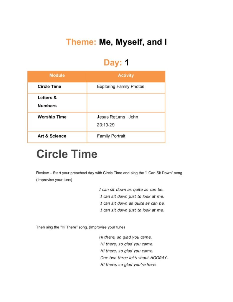 thumbnail of Me, Myself, and I – Lesson Plan